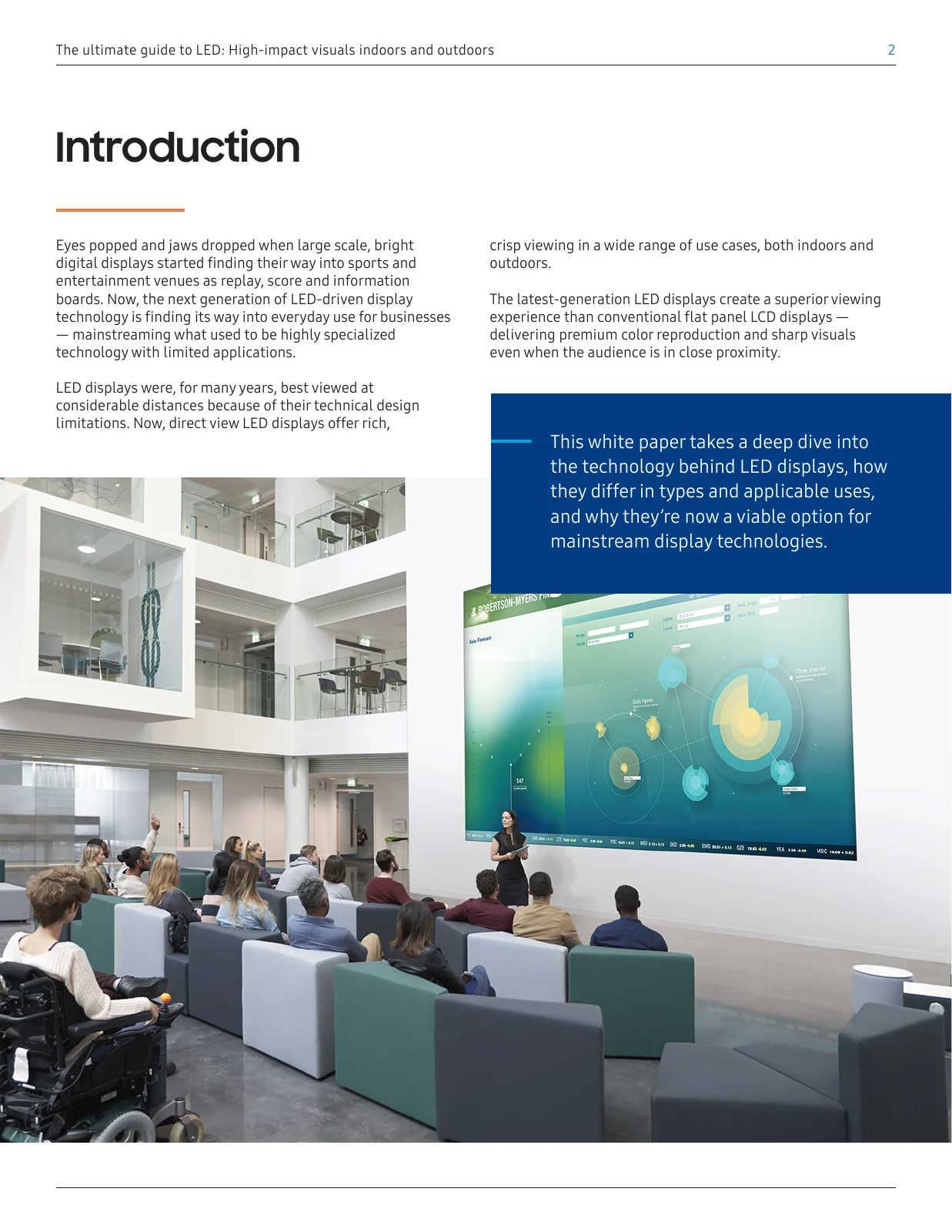 The ultimate guide to LED: High-impact visuals indoors and outdoors — selected sample page