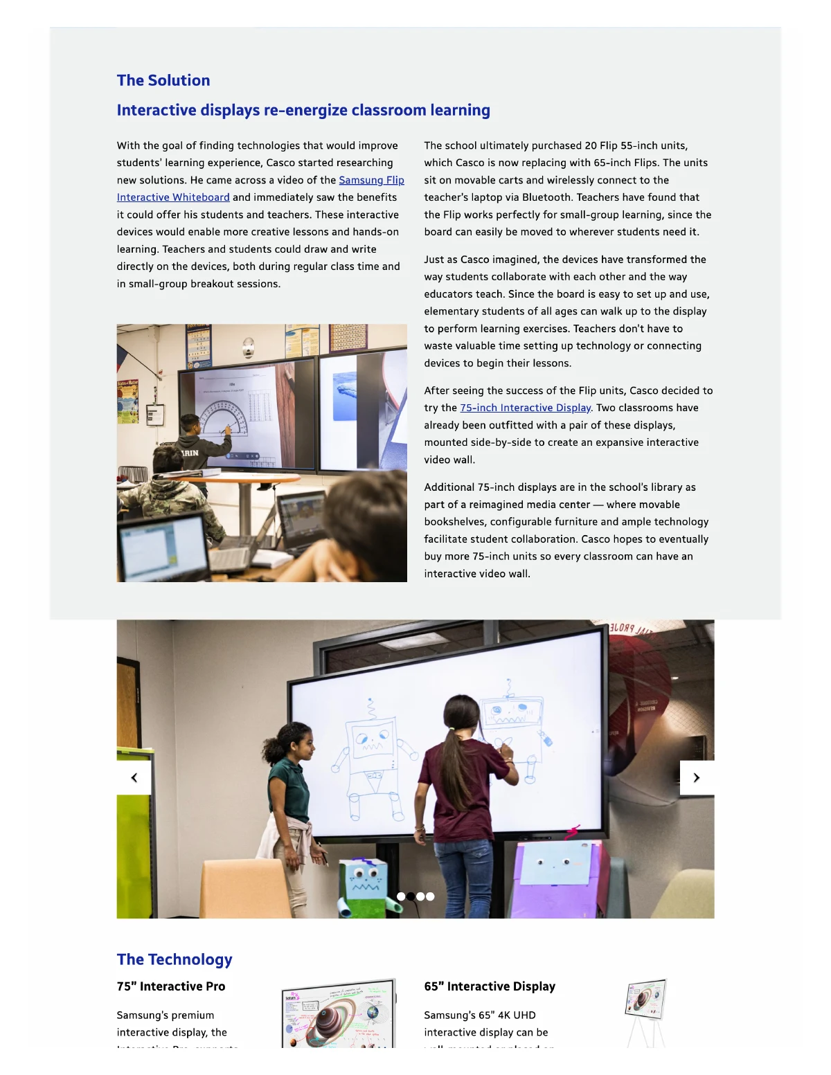 Interactive displays in a real classroom — page 3, part 1