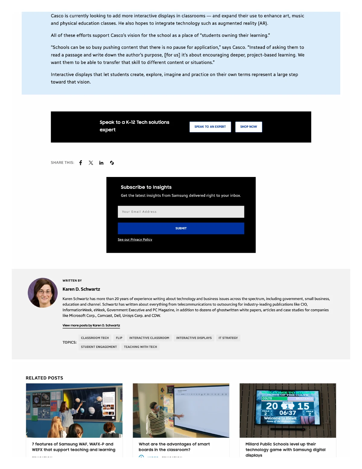 Interactive displays in a real classroom — page 5, part 1