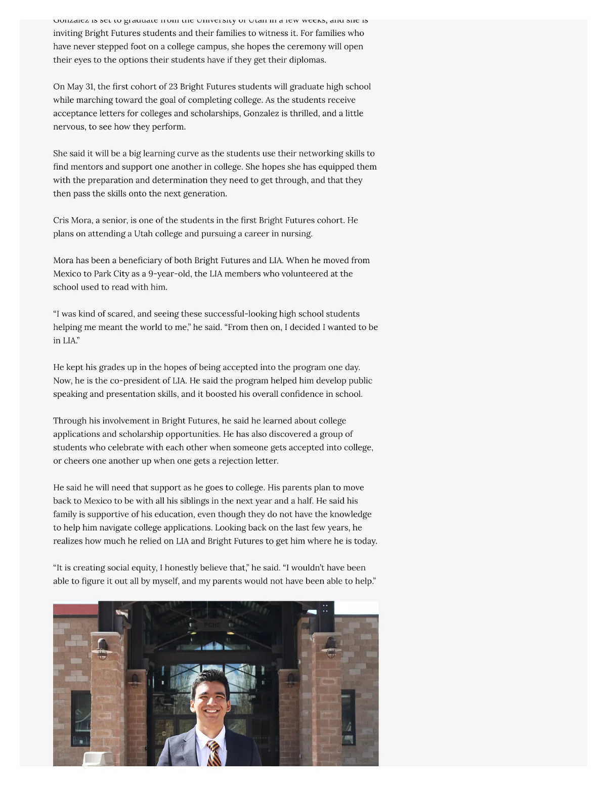 Park City schools make large strides to close the opportunity gap — page 7