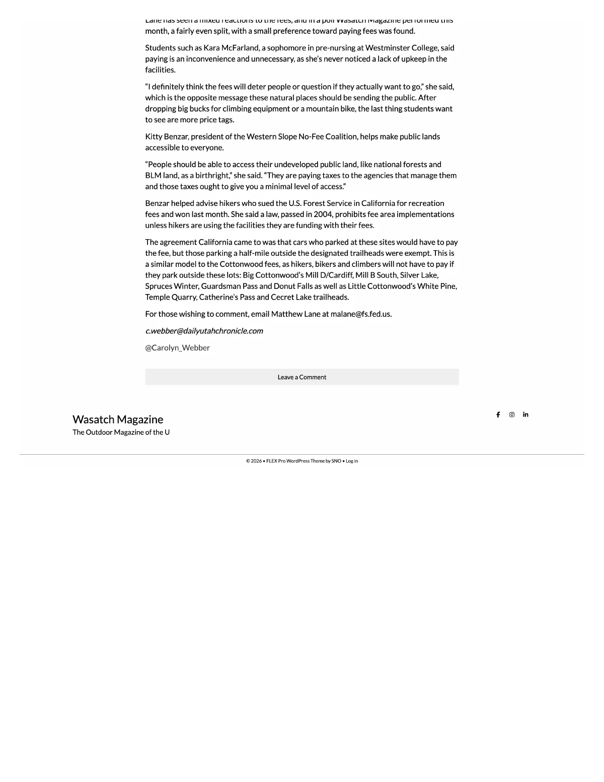 Pay to hike? Mixed reactions from public on proposed fees in Cottonwood Canyons — page 2