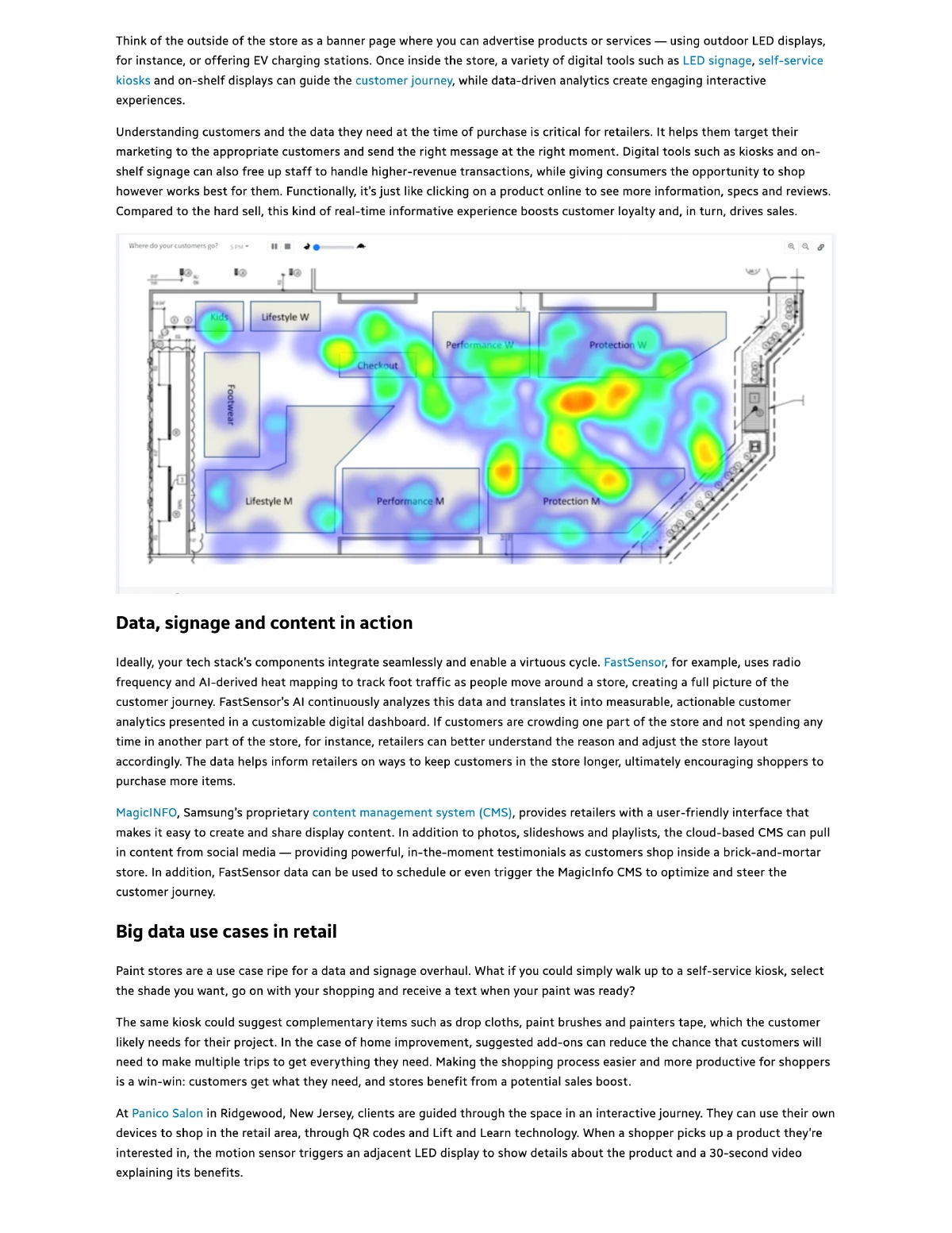 How retailers use content, data and signage to answer customer needs — page 2