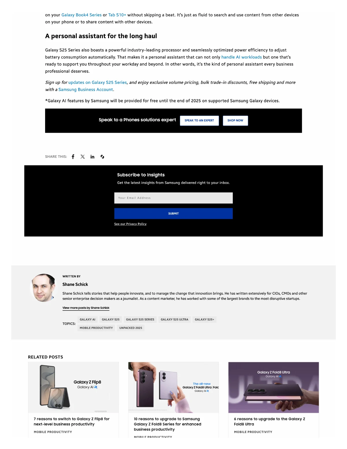 Galaxy AI at work — page 3, part 1