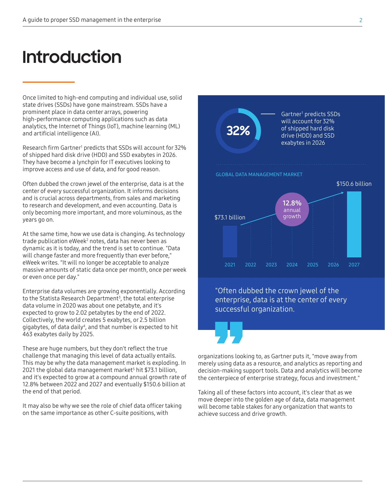 A guide to proper SSD management in the enterprise — selected sample page, part 1
