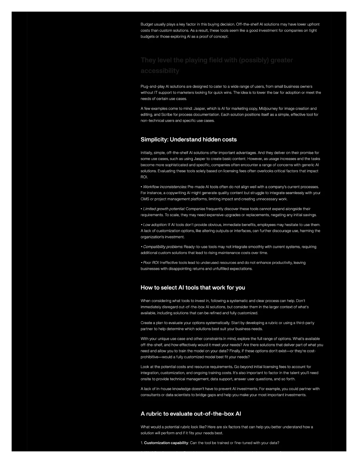 Evaluating the hidden costs of AI — page 2, part 1